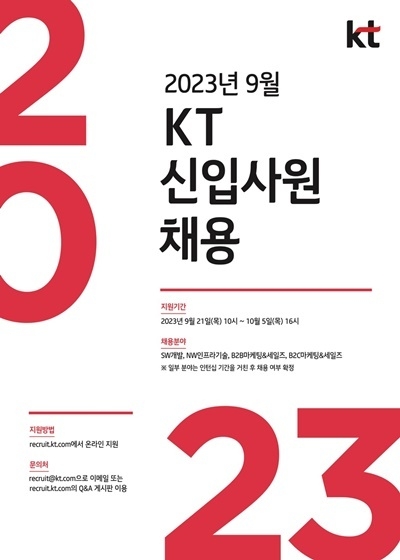 채용 안내 포스터 이미지. ⓒ 파이낸셜데일리 / KT