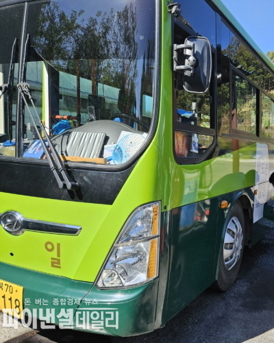 성주군 경일교통 버스 ⓒ파이낸셜데일리/박미화 기자