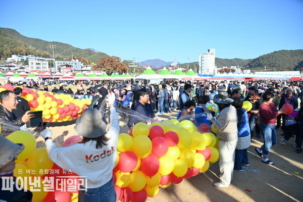  군민과 관광객들이 함께 즐기고 누릴 수 있어 흥겨운 축제의 장 ⓒ파이낸셜데일리/청송군