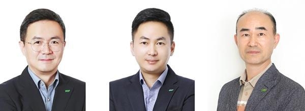 (왼쪽부터) BGF리테일 황환조 전무(영업개발부문장), 임민재 상무(운영지원본부장), 김현민 상무(2권역장). ⓒ 파이낸셜데일리 / BGF그룹