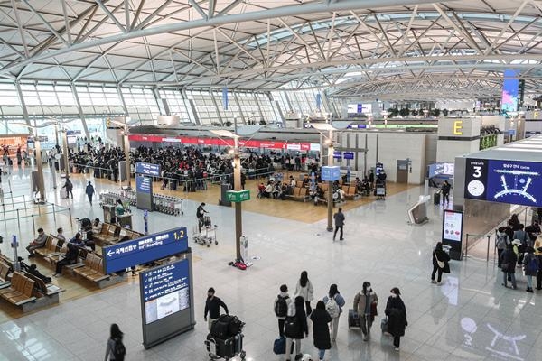 인천공항 제1여객터미널 전경. ⓒ 파이낸셜데일리 / 인천국제공항 