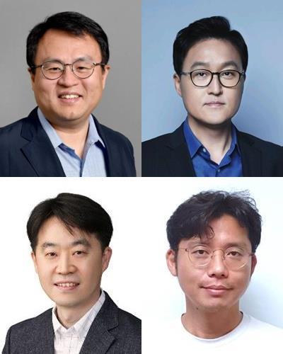 S/W 전문가와 차기 신기술분야 우수인력을 다수 승진시켰다. 사진위쪽 왼쪽부터) DX부문 CTO Samsung Research AI Methods팀장 이주형 부사장, DX부문 MX사업부 Display그룹장 양병덕 부사장. 사진아래쪽 왼쪽부터) DS부문 CTO 반도체연구소 차세대공정개발실장 현상진 부사장, DS부문 S.LSI사업부 CP S/W개발팀 김병승 상무. ⓒ 파이낸셜데일리 / 삼성전자 