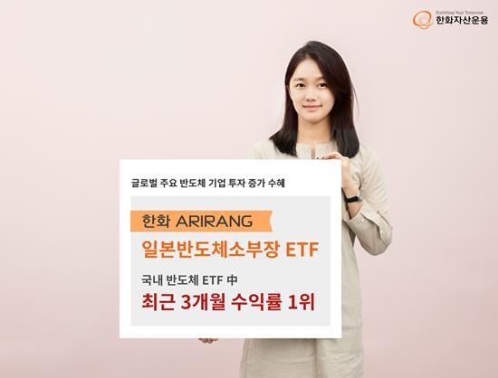 일본반도체소부장 수익률 1위 홍보 이미지. ⓒ 파이낸셜데일리 / 한화자산운용