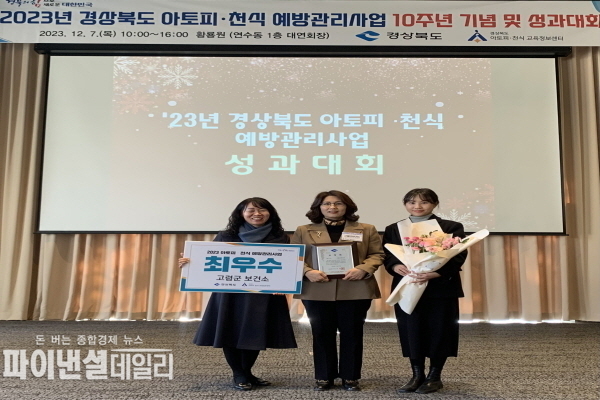 2023년 경상북도 아토피·천식 예방관리사업 성과대회 '최우수 기관상’ 수상 ⓒ파이낸셜데일리/고령군