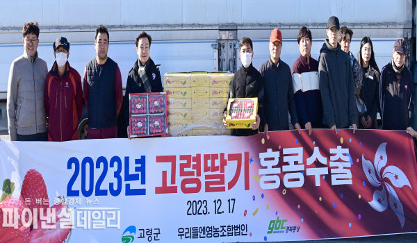 2023년산 고령 딸기 '올해 첫 수출' ⓒ파이낸셜데일리/고령군