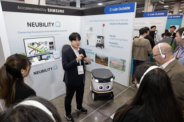 'CES 2023'에 전시한 C랩 아웃사이드 스타트업. ⓒ 파이낸셜데일리 / 삼성전자 