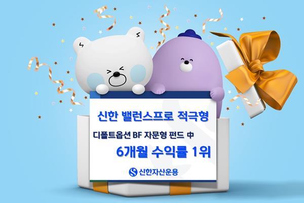디폴트옵션 신한밸런스프로적극형 피켓. ⓒ 파이낸셜데일리 / 신한자산운용