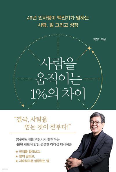 백진기 대표 '사람을 움직이는 1%의 차이' 표지 이미지. ⓒ 파이낸셜데일리 / 한독