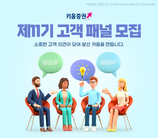 키움증권 제11기 고객 패널 모집 홍보 이미지. ⓒ 파이낸셜데일리 / 키움증권