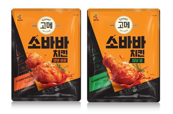 '고메 소바바치킨 양념' 신제품 2종 이미지. ⓒ 파이낸셜데일리 / CJ제일제당