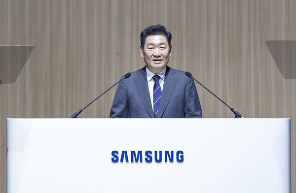 한종희 대표이사 부회장이 의장 인사말을 하는 모습. ⓒ 파이낸셜데일리 / 삼성전자