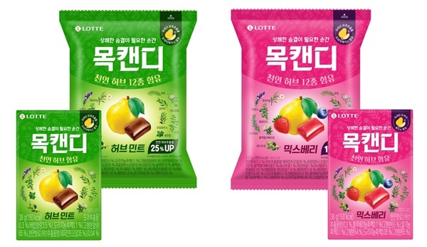 리뉴얼 목캔디 이미지. ⓒ 파이낸셜데일리 / 롯데웰푸드
