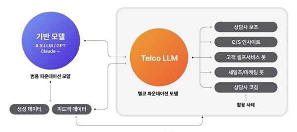 ‘텔코 LLM’ 개념도. ⓒ 파이낸셜데일리 / SKT