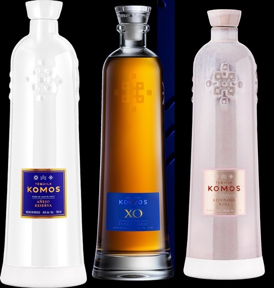 사진 왼쪽부터 코모스 아네호 레세르바(KOMOS ANEJO RESERVA), 코모스 엑스오(KOMOS XO), 코모스 레포사도 로사((KOMOS REPOSADO ROSA). ⓒ 파이낸셜데일리 / 하이트진로 