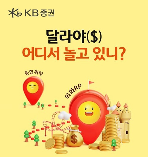 KB證, '달라야($), 어디서 놀고 있니' 외화RP 이벤트 홍보 이미지. ⓒ 파이낸셜데일리 / KB증권