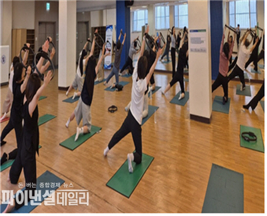 건강한 생활을 위한 필라테스 교육ⓒ파이낸셜데일리/계명대학교