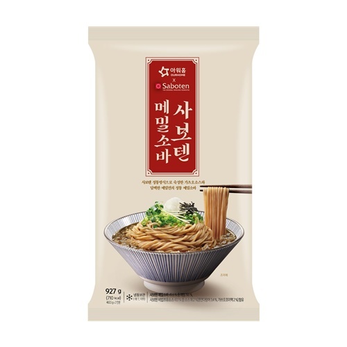 아워홈 사보텐 '메밀소바' 제품 이미지. ⓒ 파이낸셜데일리 / 아워홈
