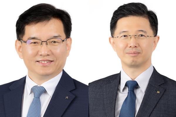 이원균 신임 중소중견기업금융본부장(좌), 엄성용 신임 경협사업본부장(우). ⓒ 파이낸셜데일리 / 한국수출입은행