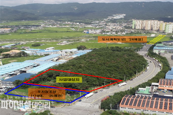  외동 제2산단 내 생활밀착형 국민체육센터 예정지 ⓒ파이낸셜데일리/경주시