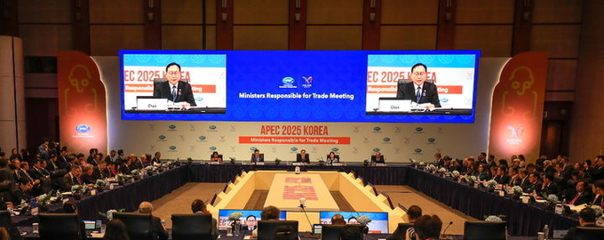 15일 오후 서귀포 제주국제컨벤션센터(ICC)에서 아시아태평양경제협력체(APEC) 통상장관회의가 열리고 있다. ⓒ 파이낸셜데일리 / 뉴시스
