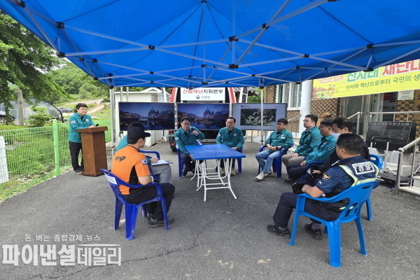 풍천면 어담리에서 산사태 재난대비 종합훈련 ⓒ파이낸셜데일리/남부청