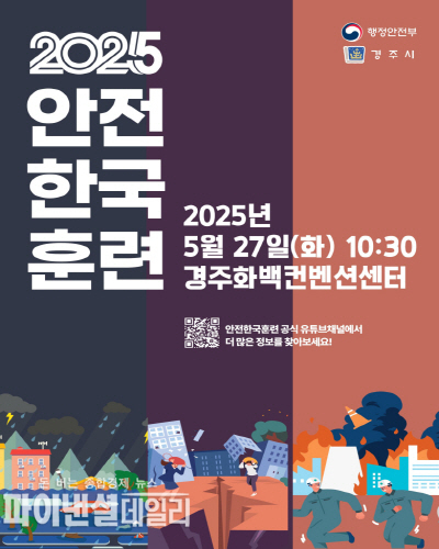 2025 재난대응 안전한국훈련 홍보 포스터 ⓒ파이낸셜데일리/경주시