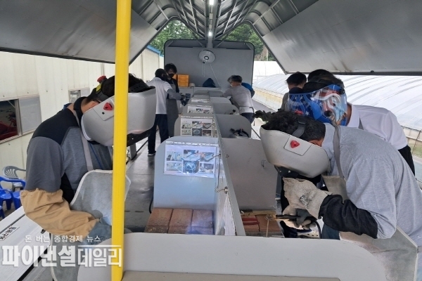 관내 농업인 20명을 대상으로 맞춤형 활용 기술 전기용접 교육 ⓒ파이낸셜데일리/성주군