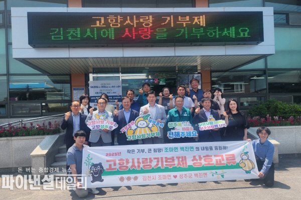 지역 상호간의 상생발전을 도모 고향사랑기부제의 성공적인 정착 상호 기부 시행 ⓒ파이낸셜데일리/성주군