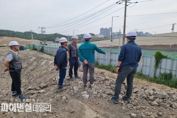 대규모 도시개발사업 현장을 대상으로 우기 대비 안전 점검과 지도·감독 ⓒ파이낸셜데일리/포항시