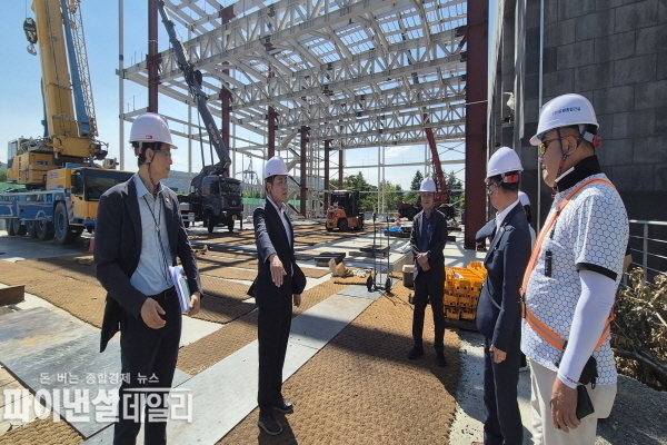 경주박물관에 조성 중인 만찬장 현장 ⓒ파이낸셜데일리/경북도