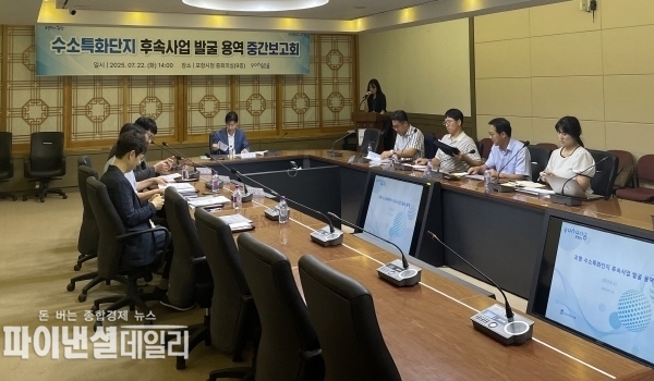 ‘수소특화단지 후속사업 발굴 용역 중간보고회’ⓒ파이낸셜데일리/포항시