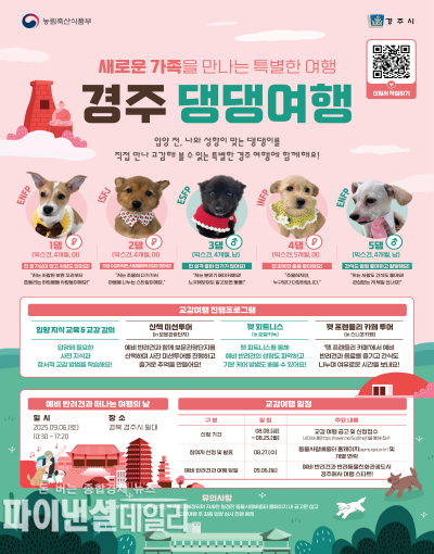 ‘경주 댕댕여행’ 신청모집 공고 포스터ⓒ파이낸셜데일리/경주시