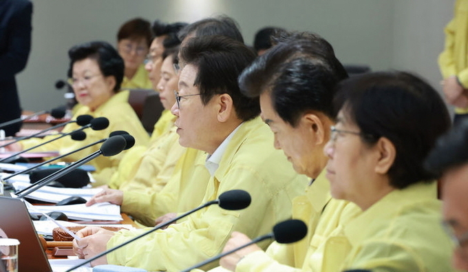 이재명 대통령이 18일 서울 용산 대통령실 청사에서 열린 제1회 을지국무회의 및 제37회 국무회의에서 발언하고 있다. ⓒ 파이낸셜데일리 / 뉴시스
