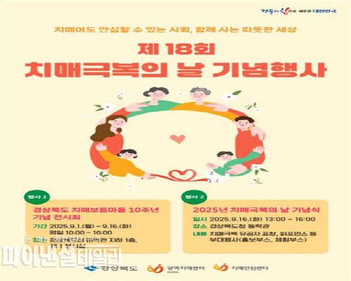 ‘치매보듬마을 10주년 기념 전시회’ 포스터 ⓒ파이낸셜데일리/경북도