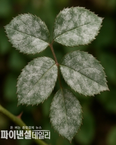 시설 화훼류에서 흰가루병(Powdery Mildew) 발생 ⓒ파이낸셜데일리/경북도