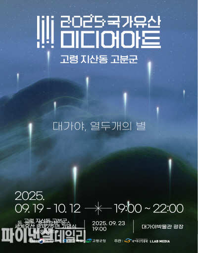 ‘2025 국가유산 미디어아트 고령 지산동 고분군’ 홍보 포스터 ⓒ파이낸셜데일리/고령군