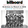 빌보드 '2014 주목 아티스트 14'…엑소, 아시아 유일