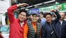 김문수, 가락시장서 첫 대선 선거운동…