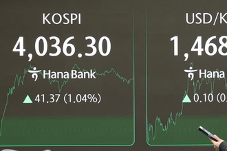 코스피, 9거래일 만에 4000선 회복